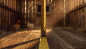 measure from the coop floor measure from the coop floor