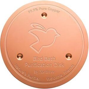 Mellbree Bird Bath Copper Disk, B0DWDKJZWX