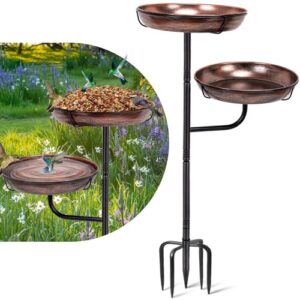 Metal Bird Bath for Outside, B0DRHPKKSG