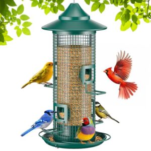 Metal Mesh Tube Bird Feeder B0DYJTLK2F