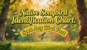 native songbird identification chart