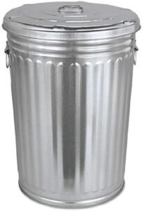 Plexon Pre Galvanized Trash Can with B0CSM11TYT