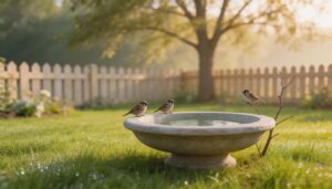 position the bath where birds feel secure but visible position the bath where birds feel secure but visible