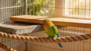 rope, concrete, and platform perches rope, concrete, and platform perches