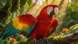 scarlet macaw scarlet macaw