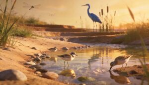 shorebirds and shallow pond edges shorebirds and shallow pond edges