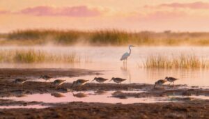 shorebirds in wetland areas shorebirds in wetland areas