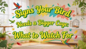 signs your bird needs a bigger cage
