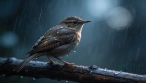 sleeking feathers in heavy rain sleeking feathers in heavy rain