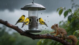 squirrel-proof and weatherproof features squirrel-proof and weatherproof features