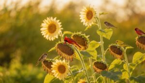sunflowers for abundant late-season bird food sunflowers for abundant late-season bird food