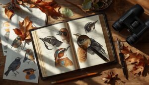 teach field marks like eye-rings and wing bars teach field marks like eye-rings and wing bars