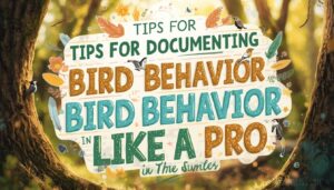 tips for documenting bird behavior in the field