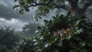 trees and shrubs as rain cover trees and shrubs as rain cover