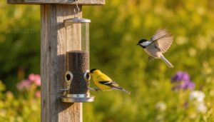 tube feeders with narrow openings tube feeders with narrow openings