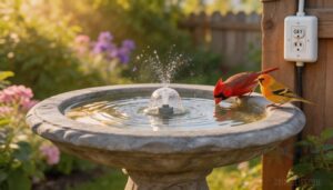 using a fountain or bubbler using a fountain or bubbler