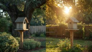 using landscaping to control birdhouse sun exposure using landscaping to control birdhouse sun exposure