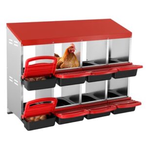 VEVOR Chicken Nest Box, 8 Compartment, B0DJS7R5JK