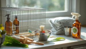 weekly deep-cleaning for cages and accessories weekly deep-cleaning for cages and accessories