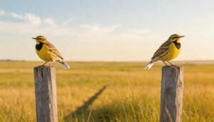 western and eastern meadowlark western and eastern meadowlark