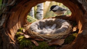 what chickadees use for nests what chickadees use for nests