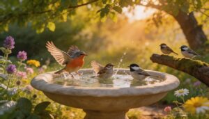 when birds bathe most often when birds bathe most often