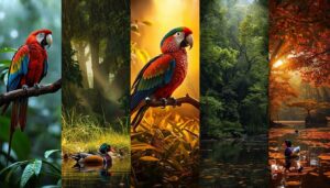 where colorful birds live where colorful birds live