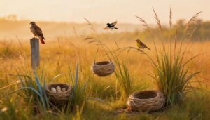 which bird species use native grass nesting materials which bird species use native grass nesting materials