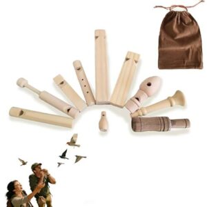 11PCS Natural Wooden Bird Call B0GCF6SXSD