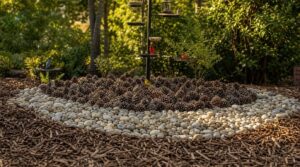 add pinecones, gravel, or thorny mulch barriers add pinecones, gravel, or thorny mulch barriers