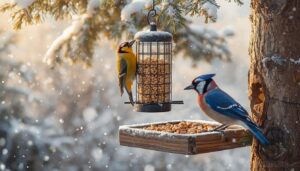attracting finches, woodpeckers, and blue jays attracting finches, woodpeckers, and blue jays