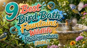 bird bath fountains for wildlife photographers