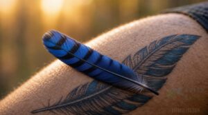 blue jay feather tattoo meaning blue jay feather tattoo meaning