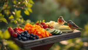 chopped fruits and vegetables chopped fruits and vegetables