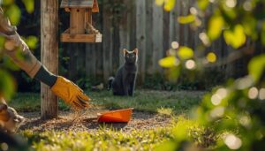 clean spilled seed beneath feeders regularly clean spilled seed beneath feeders regularly
