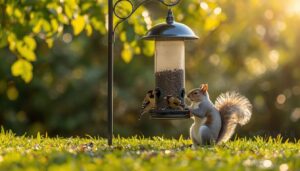 detering squirrels and larger birds detering squirrels and larger birds