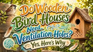 do wooden bird houses need ventilation holes