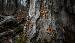 foraging signs on trees foraging signs on trees