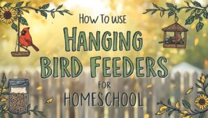 hanging bird feeders for homeschool activities