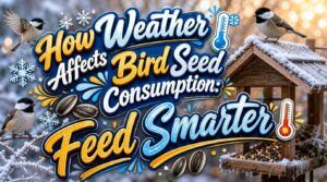 how weather affects bird seed consumption
