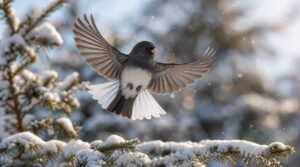 junco tail flashes junco tail flashes