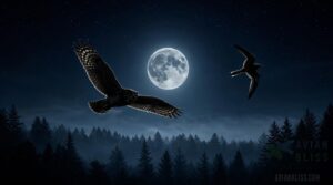 nocturnal bird silhouettes and flight patterns nocturnal bird silhouettes and flight patterns