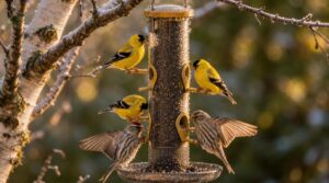 nyjer feeders for goldfinches, siskins, and redpolls nyjer feeders for goldfinches, siskins, and redpolls