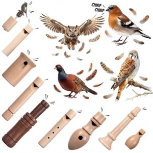 Shappy 9 Pcs Wooden Bird B0GCYZC4L9