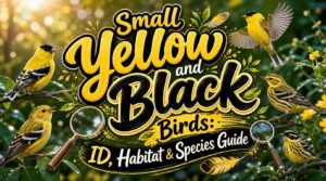 small yellow and black birds small yellow and black birds