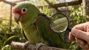 spot parrot parasites early spot parrot parasites early