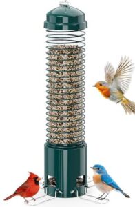Squirrel Proof Bird Feeder, Metal B0GL7MQXLC
