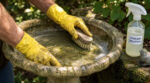 step 3: scrub the basin, rim, and exterior thoroughly step 3: scrub the basin, rim, and exterior thoroughly