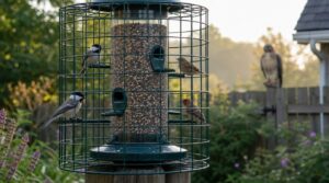 use caged feeders for small songbirds use caged feeders for small songbirds