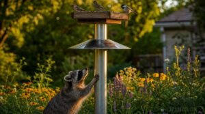use smooth metal poles with predator baffles use smooth metal poles with predator baffles